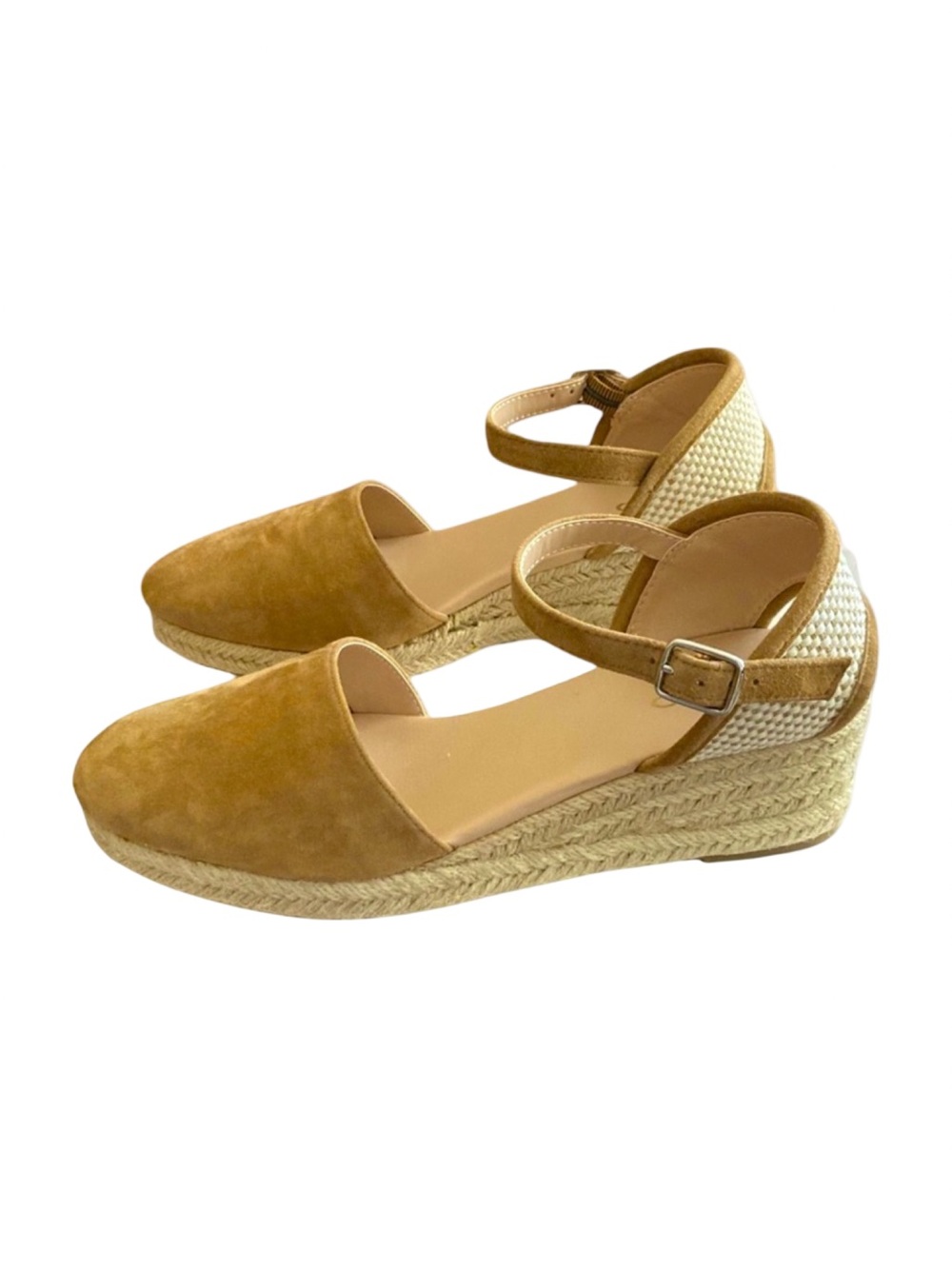 ALDO VEASEN espadrilles wedges in tan color for spring, summer, weddings, winery